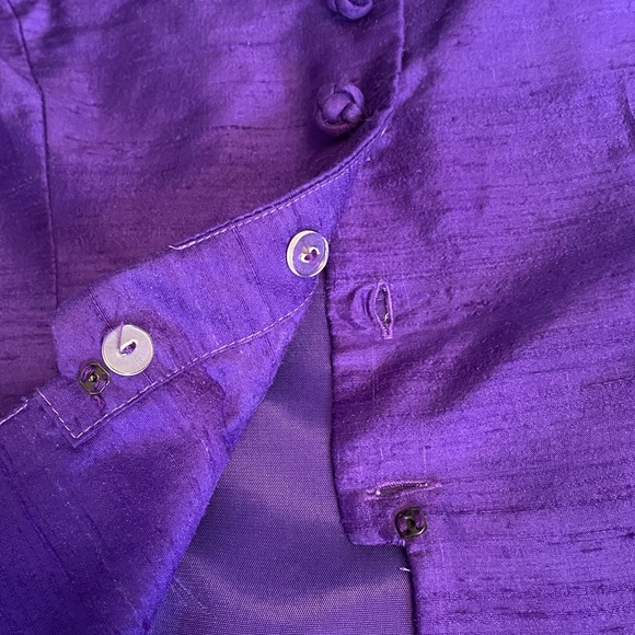 Vintage Watters & Watters Purple Silk Mother of the Bride/Groom 2-Piece Dress - Picture 10 of 14